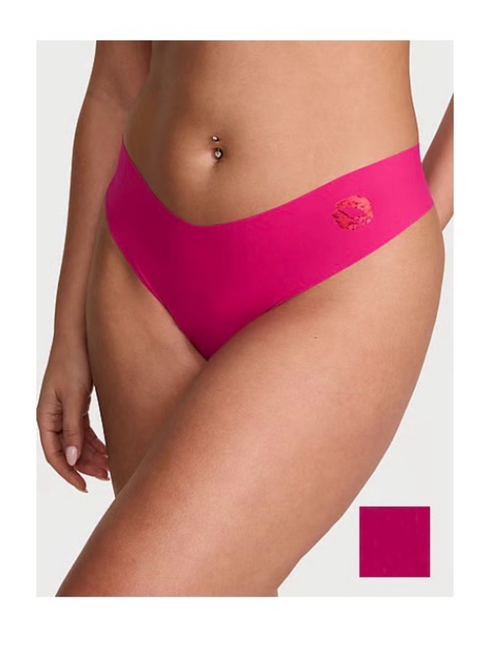 NWT Victoria’s Secret No Show Seamless Thong Panty in Pop Pinj